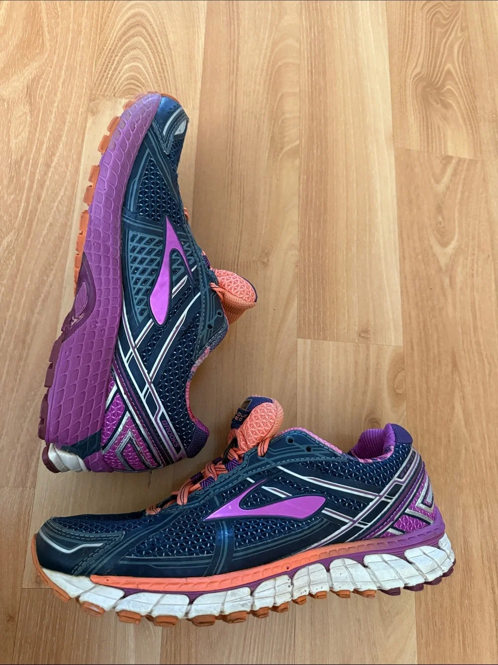 Brooks Women's Navy, Purple & Coral Running Sneakers